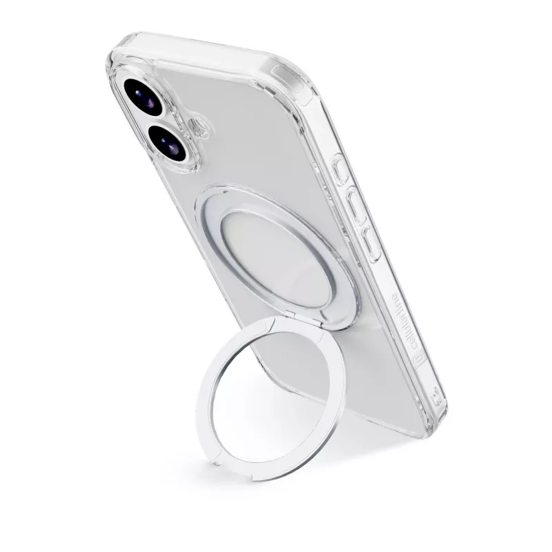 „Cellularline Spin Mag“ – „iPhone 17“ dėklas su pasukamu žiedo laikikliu, suderinamas su „MagSafe“ ekosistema