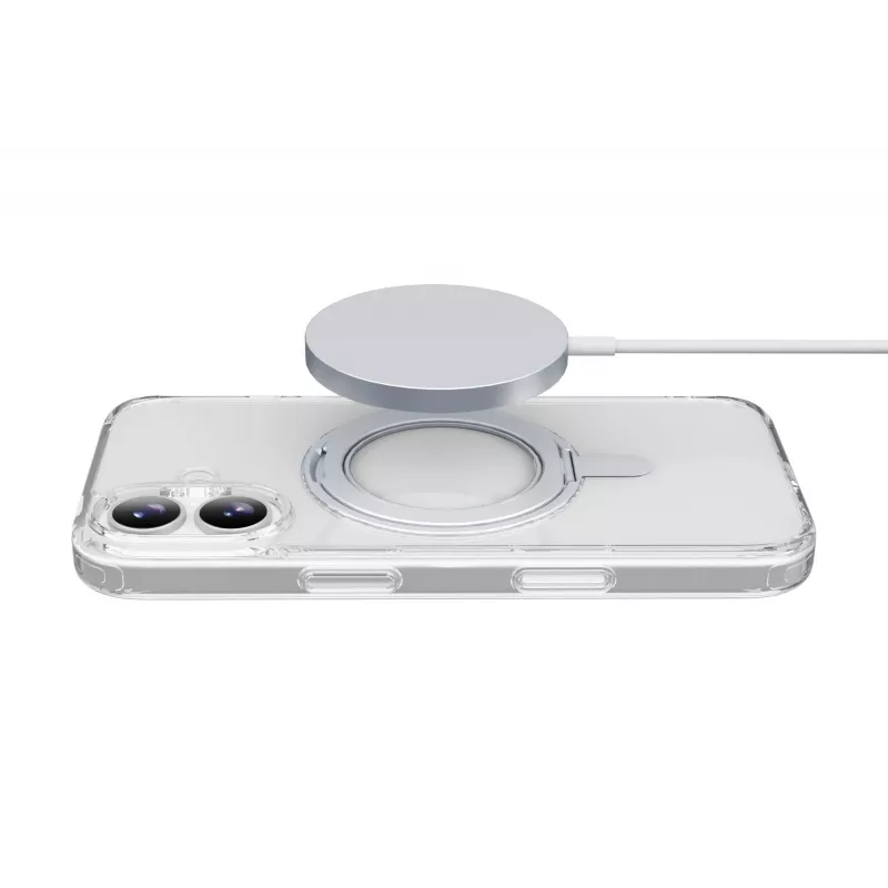 „Cellularline Spin Mag“ – „iPhone 17“ dėklas su pasukamu žiedo laikikliu, suderinamas su „MagSafe“ ekosistema