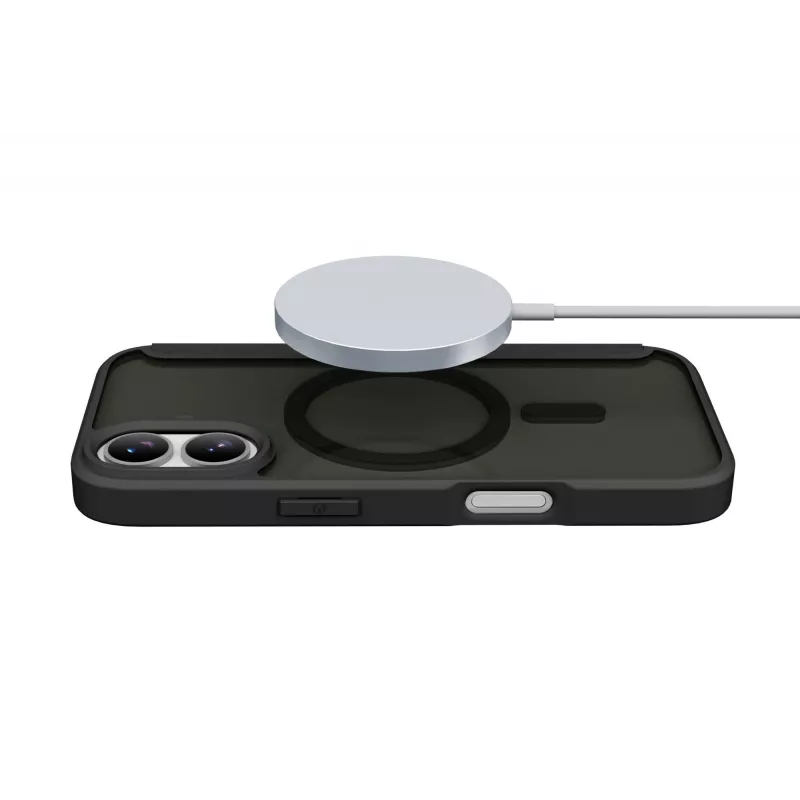 Cellularline Daily Mag - iPhone 17 Knygelės tipo dėklas su pusiau permatoma kieta nugarėle, suderinama su MagSafe® ekosistema
