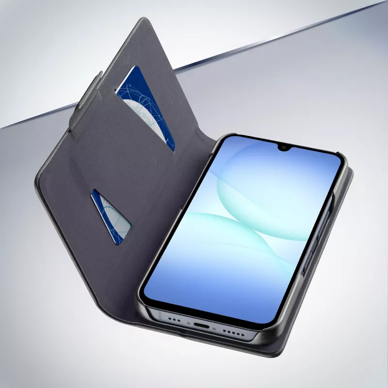 Cellularline Book - Galaxy A17 knygelės tipo dėklas, Folio, Samsung, Galaxy A17, 17 cm (6,7 col.), Juoda