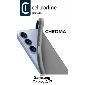Cellularline Chroma - Galaxy A17 Spalvingas minkštos gumos dėklas, Dangtelis, Samsung, Galaxy A17, 17 cm (6,7 colio), Juoda