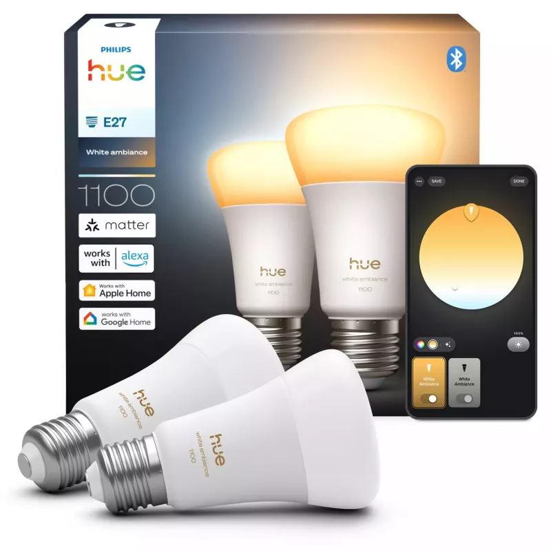 Philips Hue White ambience A60 – E27 išmanioji lemputė – 1100