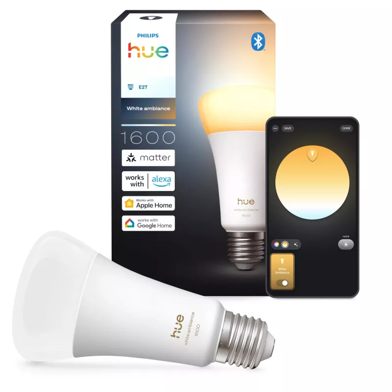 Philips Hue White ambience A67 – E27 išmanioji lemputė – 1600