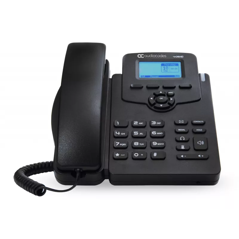 AudioCodes 405HD IP telefonas PoE GbE juodas