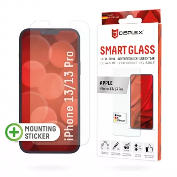 Displex Smart Glass (9H) Apple iPhone 13/13 Pro, tvirtinimo lipdukas, nedūžtantis