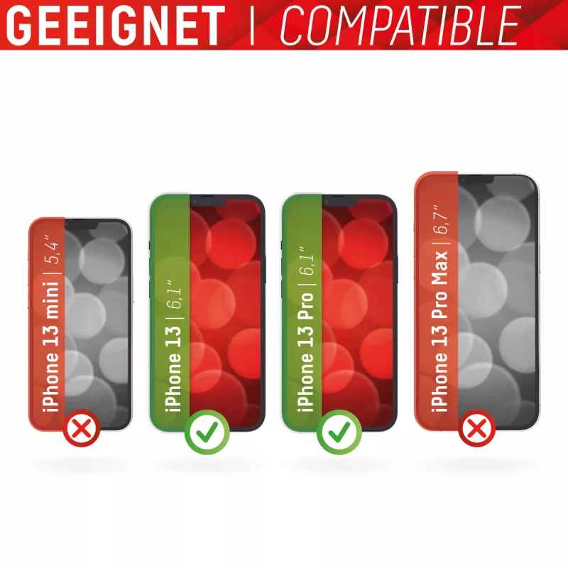 Displex Smart Glass (9H) Apple iPhone 13/13 Pro, tvirtinimo lipdukas, nedūžtantis