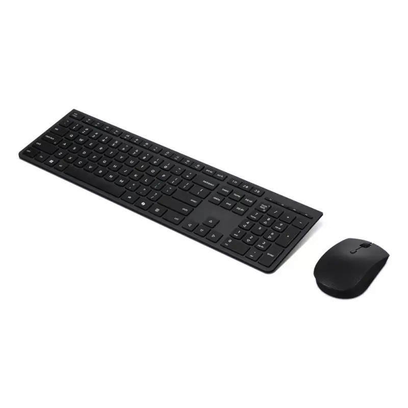 Klaviatūros ir pelės rinkinys Lenovo 4X31R64328 — viso dydžio (100 %), radijo dažnio belaidis + Bluetooth, vokiškas išdėstymas, juodas