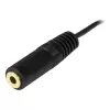 StarTech.com 12 pėdų kompiuterio garsiakalbių prailginimo garso kabelis, 3,5 mm, kištukas, 3,5 mm, lizdas, 3,7 m, juoda
