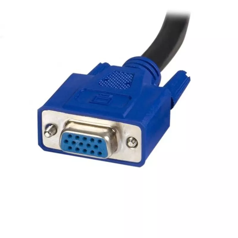 StarTech.com 10 pėdų 2 viename universalus USB KVM laidas, 3 m, USB, USB, VGA, juodas, USB A + VGA