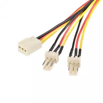 StarTech.com 12 colių TX3 ventiliatoriaus maitinimo skirstytuvo kabelis, Molex (3 kontaktų), 2 x Molex (3 kontaktų), 0,3 m, vyriškas, moteriškas, tiesus