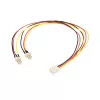 StarTech.com 12 colių TX3 ventiliatoriaus maitinimo skirstytuvo kabelis, Molex (3 kontaktų), 2 x Molex (3 kontaktų), 0,3 m, vyriškas, moteriškas, tiesus