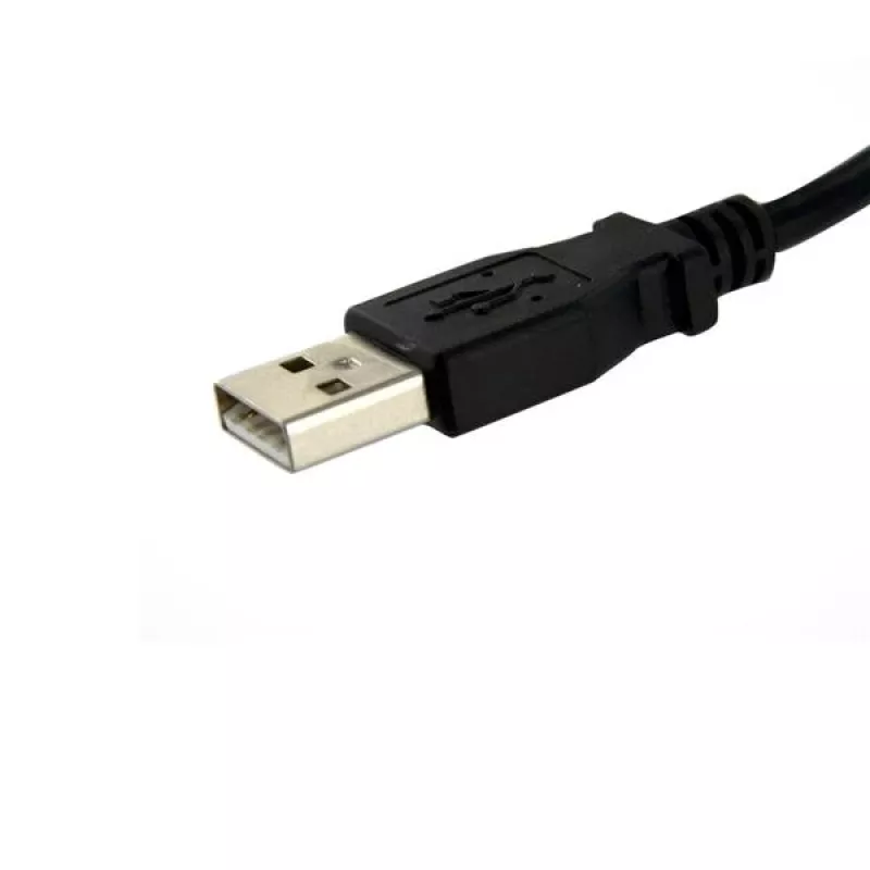 StarTech.com 1 pėdos panelinio montavimo USB laidas A į A – F/M, 0,3 m, USB A, USB A, USB 2.0, vyriška/moteriška, juoda