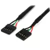 StarTech.com 18in vidinis 5 kontaktų USB IDC pagrindinės plokštės antraštės kabelis – F/F