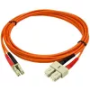 StarTech.com 2m šviesolaidinis kabelis - daugiamodis dvipusis 50/125 - LSZH šviesolaidinis jungiamasis laidas - LC/SC