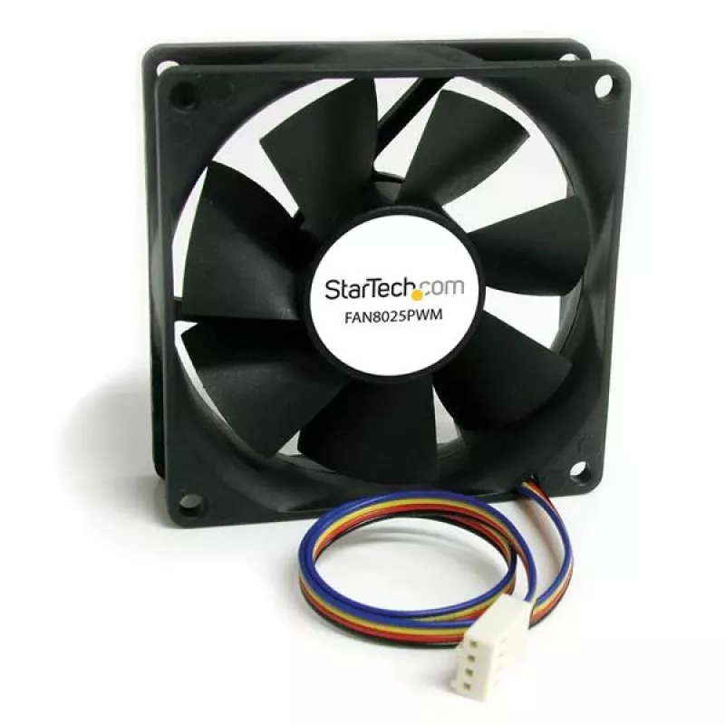 StarTech.com 80x25 mm kompiuterio korpuso ventiliatorius su PWM – impulsų pločio moduliavimo jungtimi