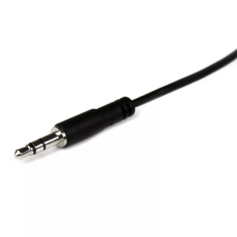 StarTech.com 1 m plonas 3,5 mm stereofoninis ilginamasis garso kabelis – 1 x 3,5 mm (kištukas) / 1 x 3,5 mm (lizdas)