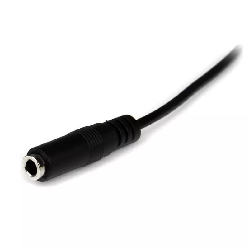 StarTech.com 1 m plonas 3,5 mm stereofoninis ilginamasis garso kabelis – 1 x 3,5 mm (kištukas) / 1 x 3,5 mm (lizdas)
