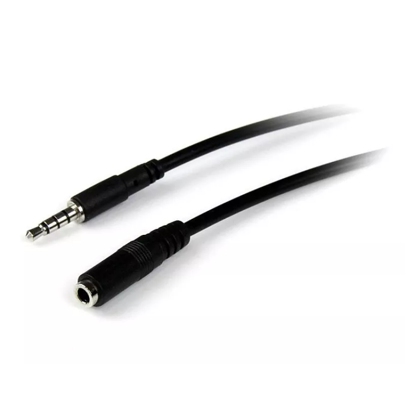 StarTech.com 1 m 3,5 mm 4 polių TRRS ausinių ilginimo laidas - V/M