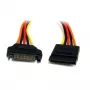StarTech.com 12in 15 pin SATA maitinimo prailginimo laidas, SATA 15-pin, SATA 15-pin, 0,3048 m, kištukas, lizdas, tiesus