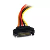 StarTech.com 12in 15 pin SATA maitinimo prailginimo laidas, SATA 15-pin, SATA 15-pin, 0,3048 m, kištukas, lizdas, tiesus