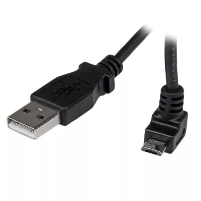 StarTech.com 2 m Micro USB laidas - A į viršų kampuotą Micro B