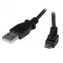 StarTech.com 2 m Micro USB laidas - A į viršų kampuotą Micro B
