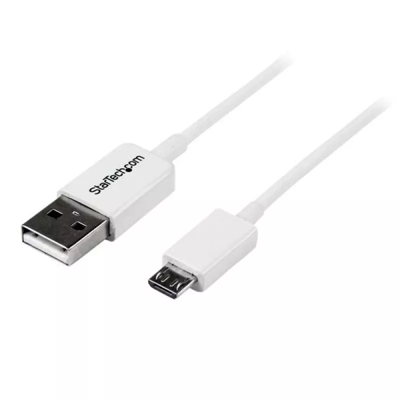 StarTech.com 2 m baltas „Micro USB“ laidas – A į „Micro B“