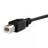 StarTech.com 3 pėdų skydinio montavimo USB kabelis B į B – patinas/patelė, 0,91 m, USB B, USB B, USB 2.0, 0,48 Gbit/s, juoda