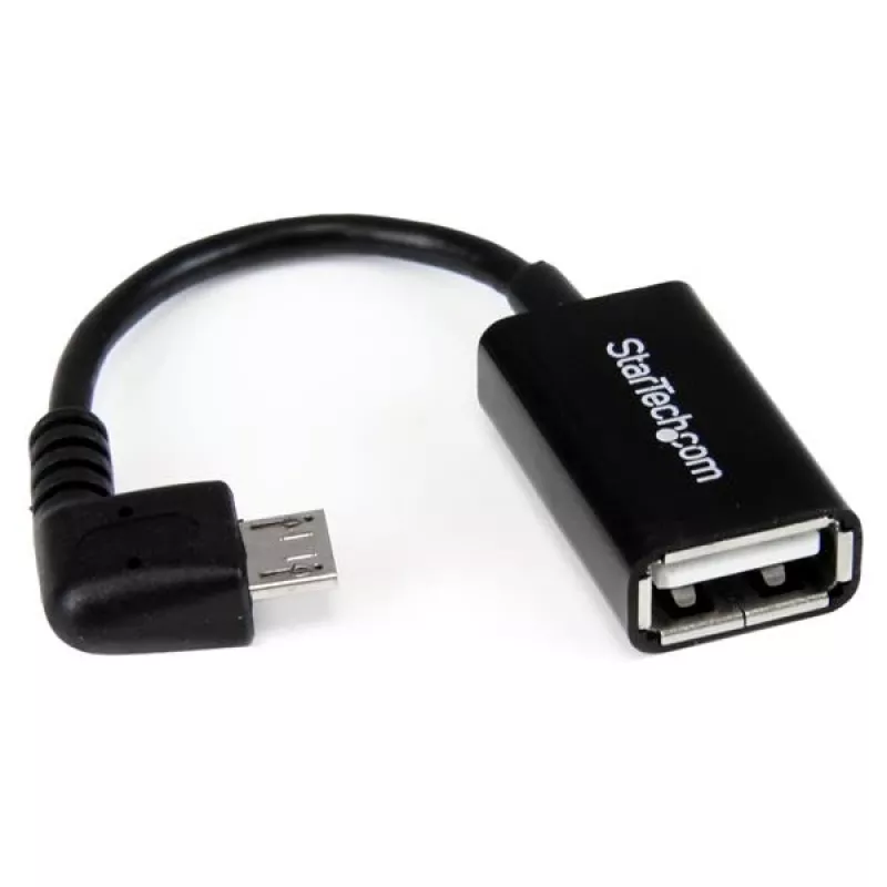 StarTech.com 5 colių kampinis mikro USB į USB OTG pagrindinio įrenginio adapteris M/F