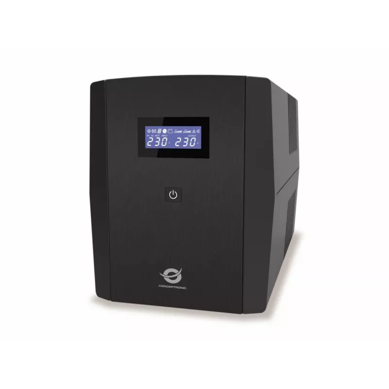 Conceptronic ZEUS08E 1500VA 900W UPS, IEC, Line-Interactive, 1.5 kVA, 900 W, Sine, 220 V, 240 V