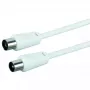 Bendraašis kabelis Schwaiger 5,0 m IEC – IEC 5 m baltas
