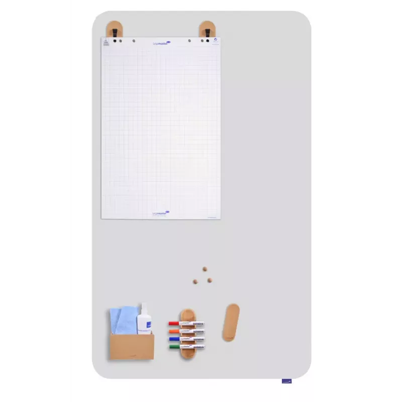 Lentos laikiklis Legamaster WOODEN baltos lentos popieriaus kabliukas magnetinis 2 vnt.