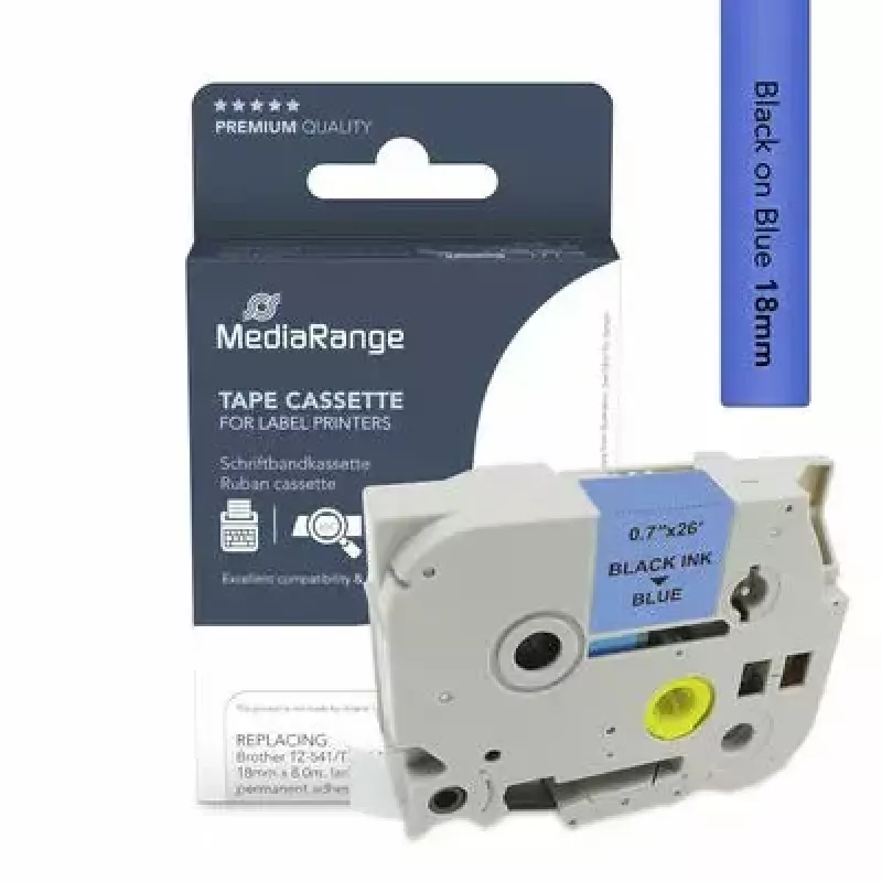 Printer Ribbon MediaRange MRBTZ541 Juoda 1.8 cm 8 m