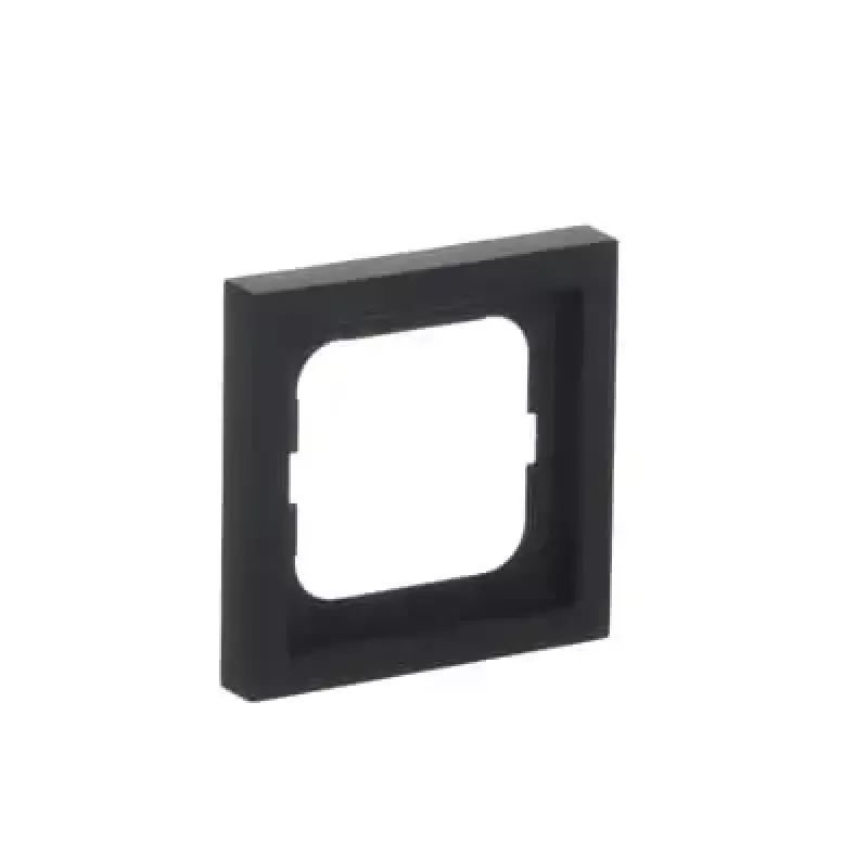 Užklijuojamas sieninis dangtelis Busch-Jaeger 1721-885K juodas, termoplastikas, be varžtų, 80×80 mm, 11 mm storio
