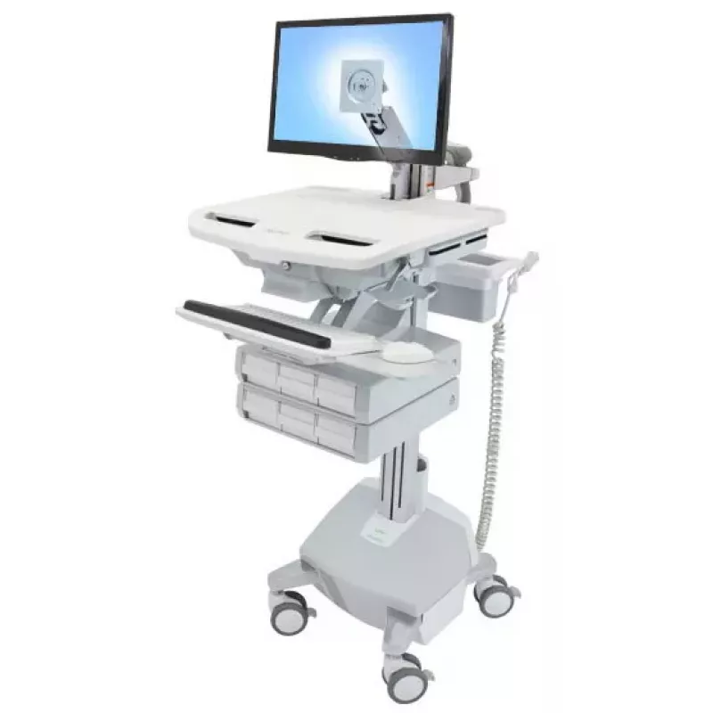 Multimedijos vežimėlis Ergotron StyleView aliuminio pilka balta