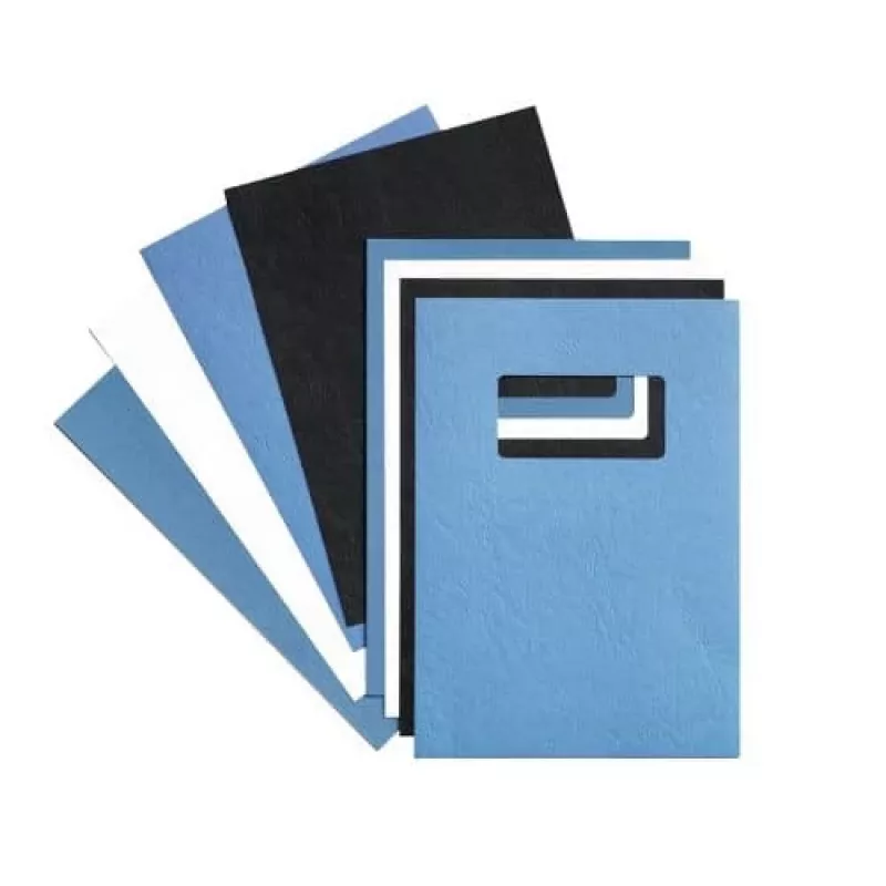 GBC Binding Covers LeatherGrain A4 250gsm, A4, Carton, Mėlyna, 100 sheets, 210 mm, 299 mm