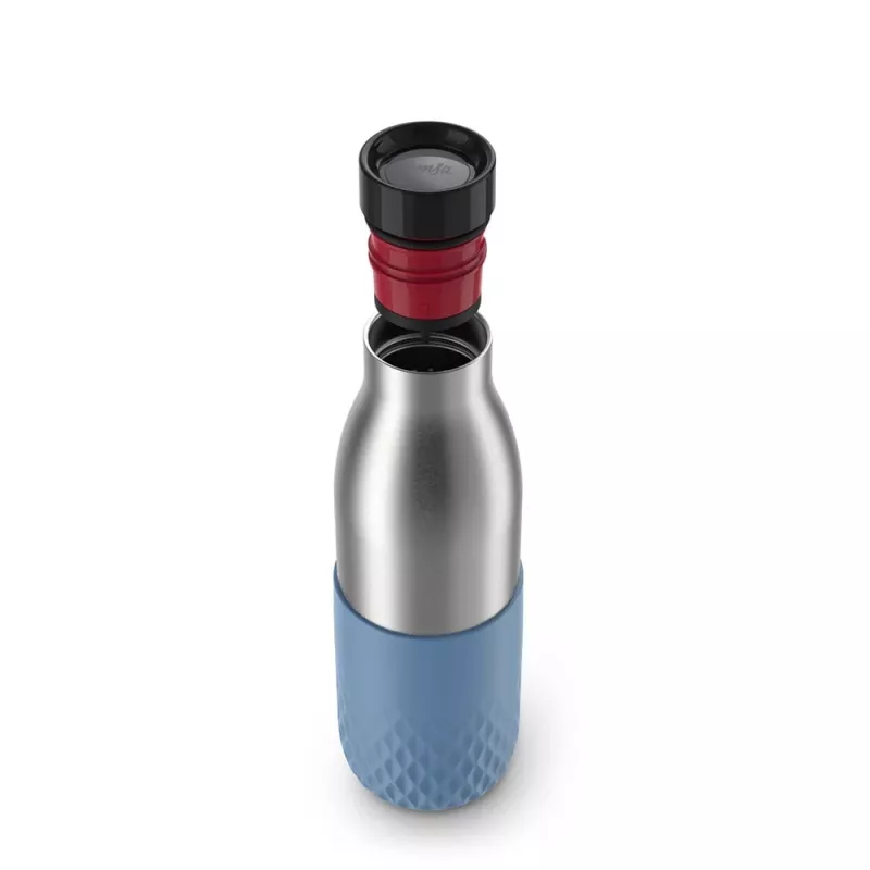 EMSA Bludrop Sleeve N3110700 geriamasis butelis Fitnesas, Sportas 500 ml Nerūdijantis plienas Mėlyna, Nerūdijantis plienas