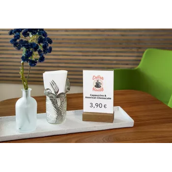 Informacinis stovas Sigel TA252 A6 Akrilinis Medinis Rudas Skaidrus