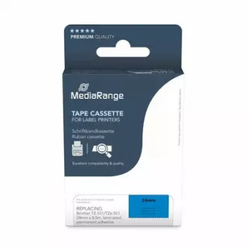Spausdintuvo juostelė MediaRange MRBTZ551 juoda 2,4 cm 8 m