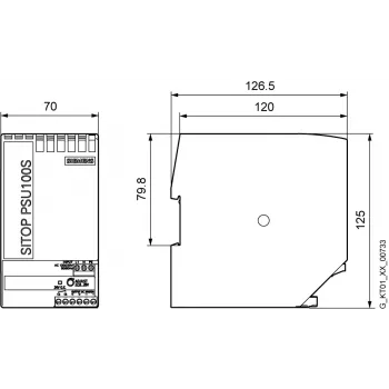 Siemens 6EP1334-2BA20 maitinimo adapteris / keitiklis Vidinis Daugiaspalvis