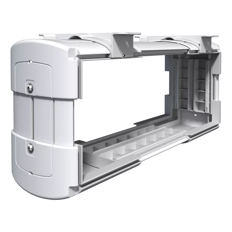 Dataflex Viewlite kompiuterio laikiklis - stalo 100, 30 kg, ABS sintetika, balta
