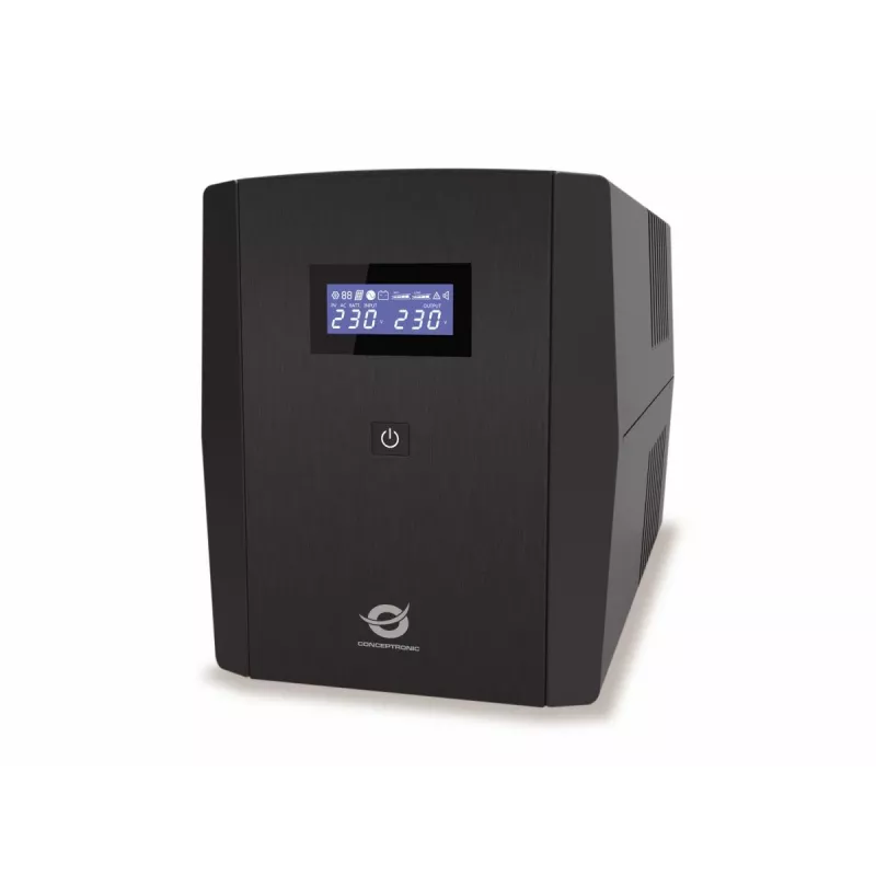 Conceptronic ZEUS08EM 1500VA 900W UPS, IEC, Schuko, Line-Interactive, 1,5 kVA, 900 W, sinusinė banga, 220 V, 240 V