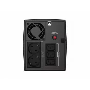 Conceptronic ZEUS08EM 1500VA 900W UPS, IEC, Schuko, Line-Interactive, 1,5 kVA, 900 W, sinusinė banga, 220 V, 240 V
