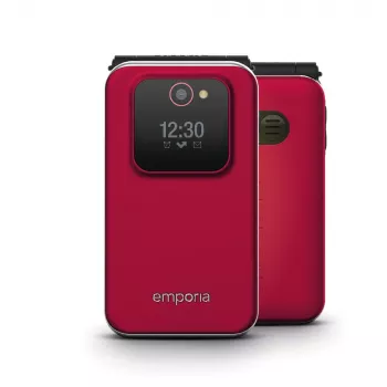 Emporia JOY 7.11 cm (2.8 colio) 113 g juoda, raudona pradinio lygio telefonas