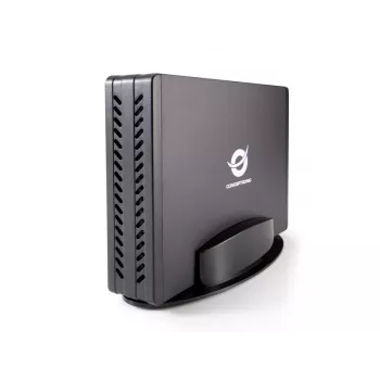 Conceptronic 3,5 col. standžiojo disko dėžutė, HDD korpusas, 3,5 col., Serial ATA, Serial ATA II, Serial ATA III, 0,48 Gbit/s, USB jungtis, juoda