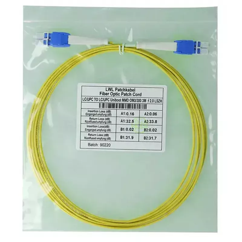 BlueOptics SFP8181BU3MK InfiniBand šviesolaidinis kabelis 3 m LC geltonas