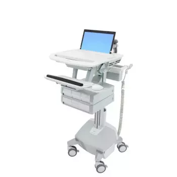 „Ergotron StyleView“ daugialypės terpės vežimėlis (aliuminis pilkai baltas)