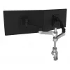 “R-Go Tools” monitoriaus laikiklis “R-Go Zepher Dual”, skirtas dviem monitoriams, pilnai reguliuojamas, 0–8 kg keliamoji galia, 100 % žiedinis, juodas