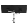 “R-Go Tools” monitoriaus laikiklis “R-Go Zepher Dual”, skirtas dviem monitoriams, pilnai reguliuojamas, 0–8 kg keliamoji galia, 100 % žiedinis, juodas