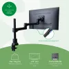 “R-Go Tools” monitoriaus laikiklis “R-Go Zepher Dual”, skirtas dviem monitoriams, pilnai reguliuojamas, 0–8 kg keliamoji galia, 100 % žiedinis, juodas